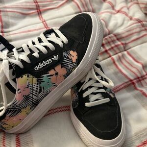 Adidas Black and Multicolor Sneakers